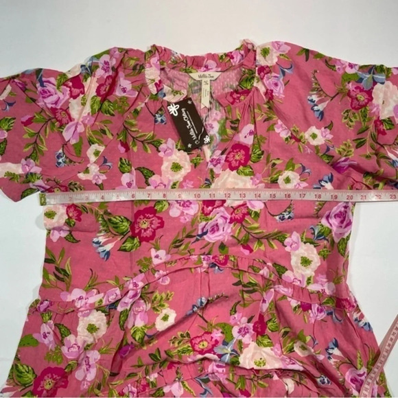 New Matilda Jane Fresh Florals Tiered Ruffle Dress Pink - Picture 6 of 6